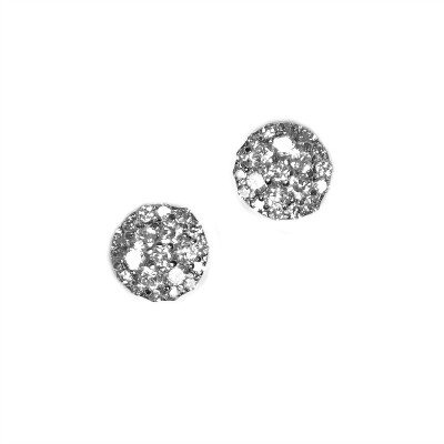 Roxanne Bridal Earrings: Sparkling Sterling Silver Cluster Stud Earrings